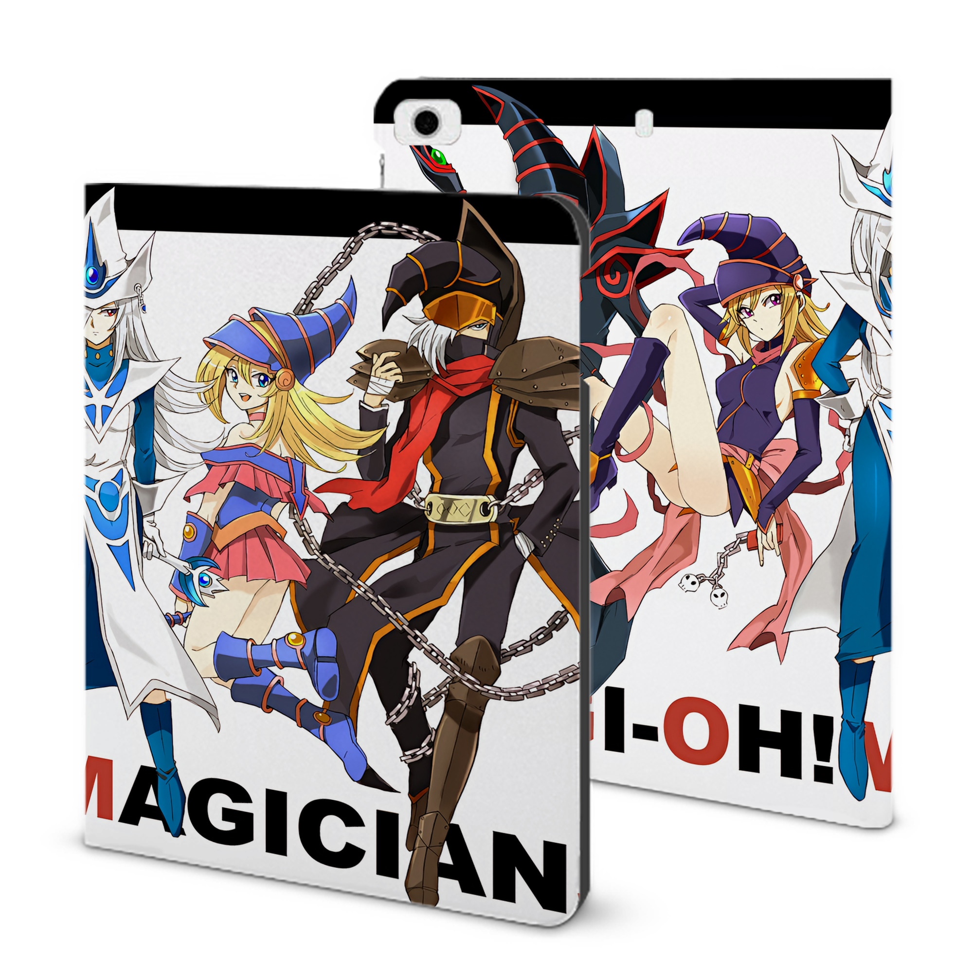 （画像用） 遊☆戯☆王 Yu-Gi-Oh! IPad ケース ブック型 PUレザー TPU 耐衝撃 軽量 薄型 ペン収納なし 全面保護 IPad 各モデル対応